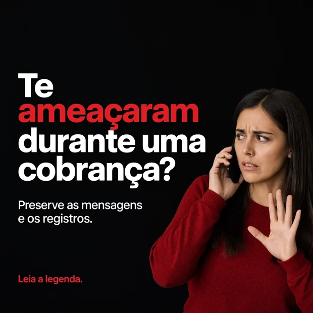 Post: te ameaçaram durante uma cobrança