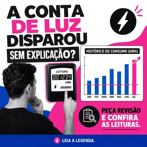Post: a conta de luz disparou sem explicação