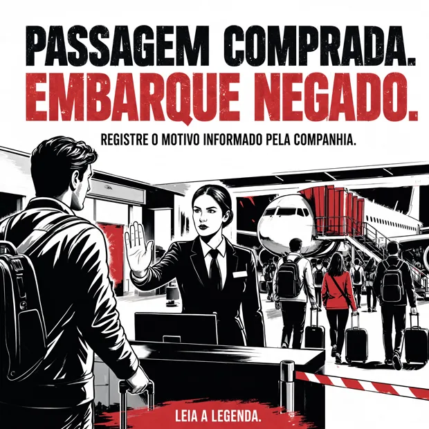 Post: passagem comprada, embarque negado