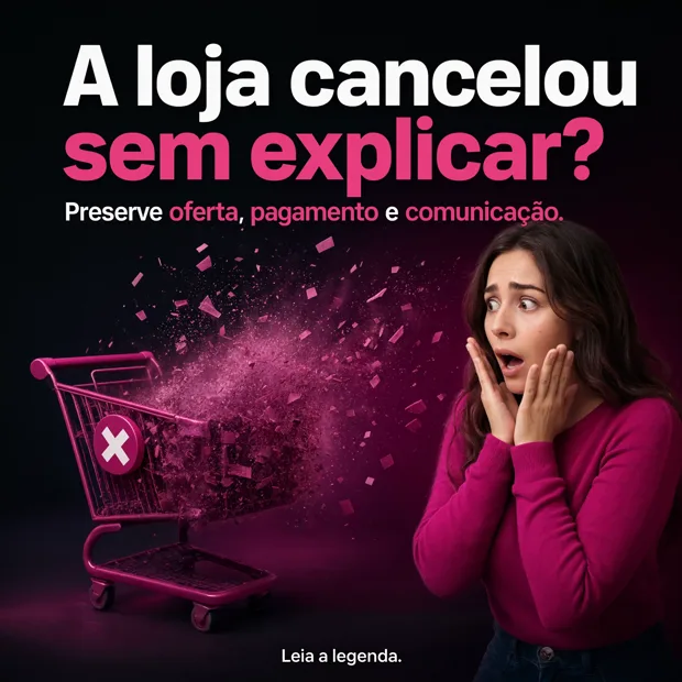 Post: a loja cancelou sem explicar